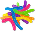 JA-RU IRRE-Squish-TIBLE Sqweezy Worms 12-Worms, Stretchy Sensory Toy 6-Pack