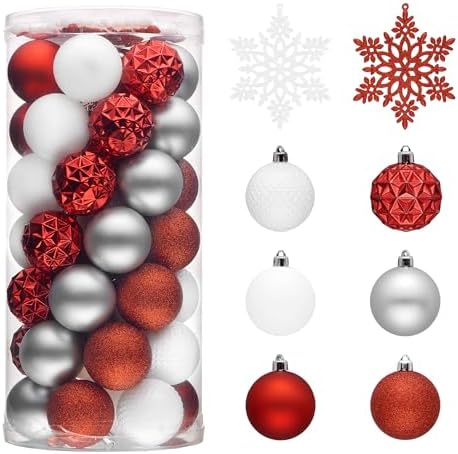 Valery Madelyn 50ct Christmas Tree Decorations Ball Ornaments 2 Inches
