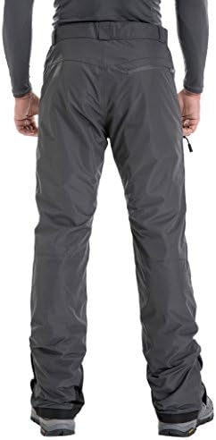 clothin Men's Waterproof Ski Pants Insulated Snow Pants with Boot Gaiters