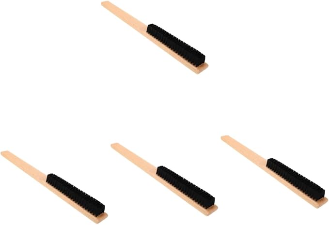 4pcs Bristle Coat Brush Handle Cleaning Tool for Lint Removal from Clothing Hats Coats and Bedding and Gentle Scrubbing Brush for Daily Use
