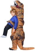 WQWOVRVO Inflatable Dinosaur Costume for Kids/Teens,Funny Halloween Blow up Costumes for Boys Girls,Cosplay Party