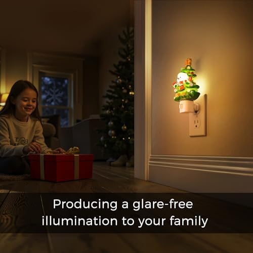 L LOHAS LED Christmas Tree & Snowman Night Light