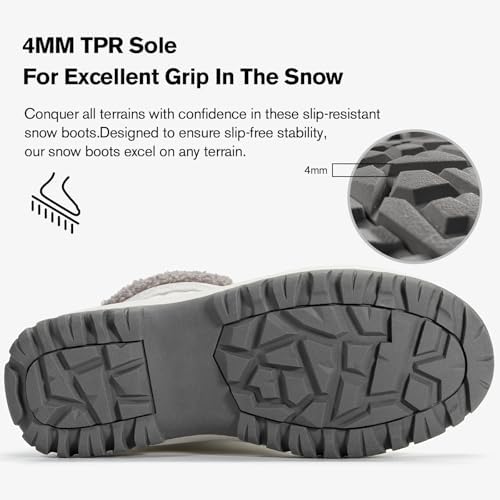 ALEADER Womens Winter Snow Boots | Waterproof Shell | Duck Boots
