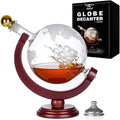PONPUR Whiskey Globe Decanter, Gifts for Men Dad Him Christmas, Anniversary Birthday Gift for Husband Boyfriend Brother Grandpa, Unique Housewarming Presents Whisky Bourbon Decanter, 1000ml
