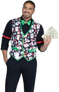 Leg Avenue Casino Costume Kit with Vest, Bow Tie & Arm Bands, SM-XL