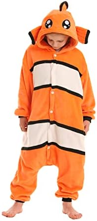 SimZoo Kids Animal Onesie Pajamas Halloween Costumes Cosplay 4-13Y
