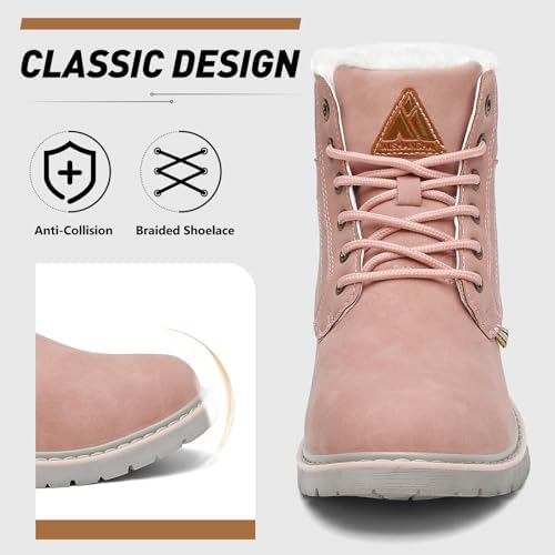 Mishansha Snow Boots for Women Warm Winter Hiking Boots Size 5.5-10.5