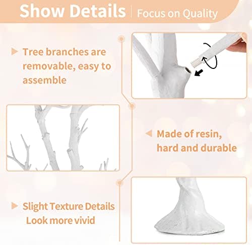 NUPTIO Artificial White Tree Branch for Christmas, Wedding, 31.5 inch