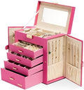 Homde Large Jewelry Box for Women: 5-Layer Organizer with Lock for Dresser