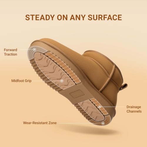DREAM PAIRS Women's Outdoor Winter Ankle Boots