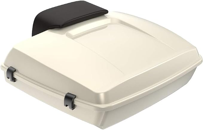 Advanblack Road Glide Tour Trunk Pack Morocco Gold Pearl Razor Tour Trunk Pack Backrest Pad for '97-'25 Harley Touring Road King Street Glide Electra Glide CVO models