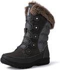 GLOBALWIN Women's Snow Boots Waterproof Mid-Calf Winter Boots with Thermal Fleece Lining, Insulated Cold Weather Protection, and Non-Slip Sole for Snowy Commutes