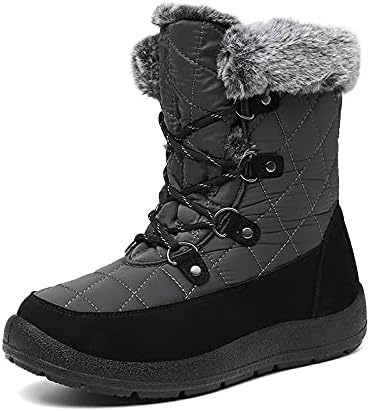 Women's Waterproof Winter Snow Boots Warm Insulation Outdoor Cold Weather Boot for Women Lightweight Fur Lined Non Slip