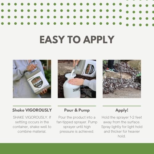 Landscape Mulch Glue 1 Gallon – Pet and Plants Safe Rock Bond