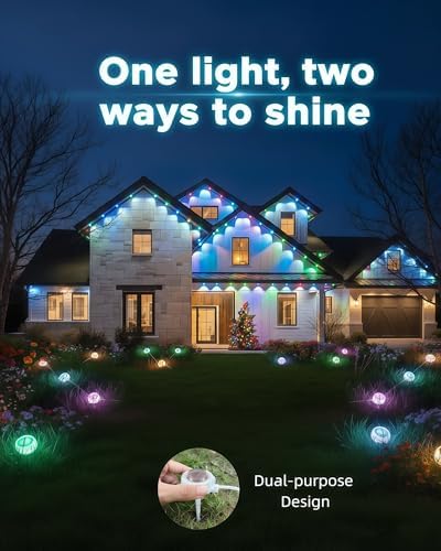 Permanent Outdoor Lights for eave, (101Ft 72 LED)