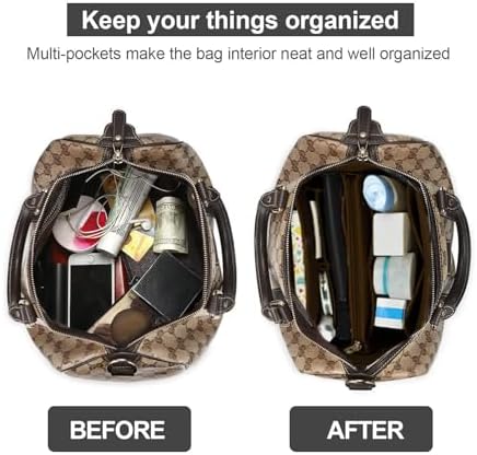 OMYSTYLE Purse Organizer Insert, Felt Tote Bag Organizer Insert with 5 Sizes, Handbag Dividers for Inside Purse, Compatible with Longchamp, Neverful, Speedy and More