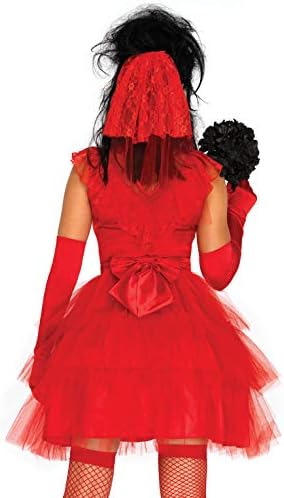 Leg Avenue Women's Beetle Bride 80s Halloween Costume