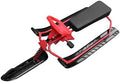 MAVIS LAVEN Snow Racer Sled, HDPE Material, Steering Wheel, Twin Brakes, Size 47.2 X 19.7 X 15 in for Kids and Teens
