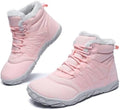 Womens Mens Barefoot Boots Shoes Minimalist Winter Snow Boots Warm Ankle Booties Zero Drop Sole Wide Toe Box Slip on Sneakers