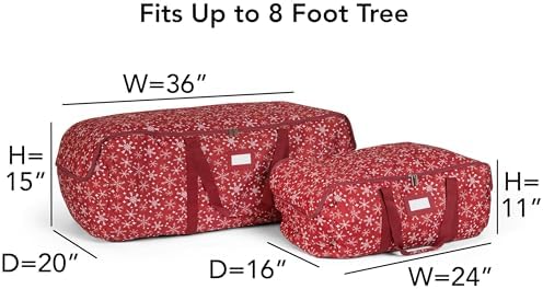 Covermates Christmas Tree Duffel Bags, 2-Pack, Fits 3 ft & 5 ft Trees