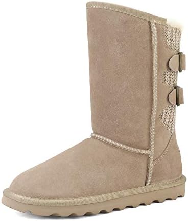 DREAM PAIRS Women's Mid Calf Winter Snow Boots