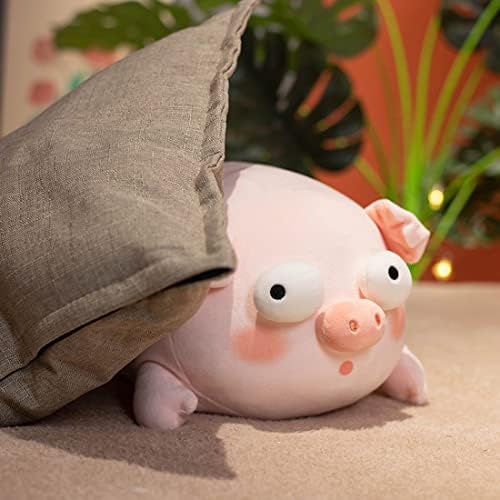 ELAINREN Ultra-Soft Pink Pig Plush Body Pillow/15.7''