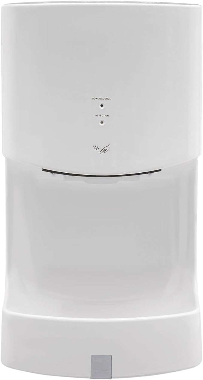 Commercial Automatic Hand Dryer, Wall-Mounted Air Wiper with Drip Tray 1000W High Speed Warm & Cold Wind for Home Shopping Mall Business Restroom