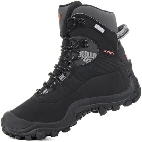 XPETI Men’s Thermator Mid-Rise Lightweight Hiking Insulated Non-Slip Outdoor Boots
