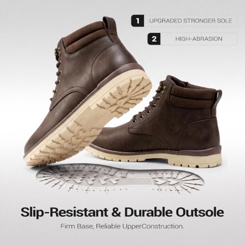 Vostey Men's Hiking Boots Waterproof Casual Chukka Boots for Men