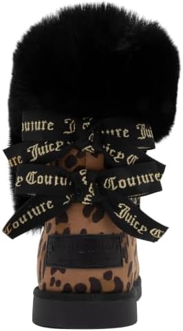 Juicy Couture Women's Slip On Winter Snow Boots Warm & Insulated Fur Lining Comfortable Fashion Booties