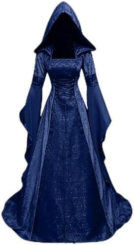 Women Deluxe Witch Dress Renaissance Vampire Halloween Costume