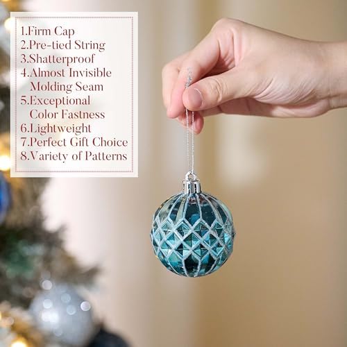 Valery Madelyn 30ct Christmas Tree Decorations Ball Ornaments 2.36 Inches