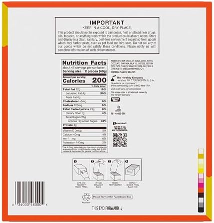 REESE'S Milk Chocolate King Size Peanut Butter Cups, 2.8 oz, 24 Ct