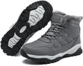 Snow Boots for Men Winter Waterproof Warm Fur Lined Shoes Non Slip Ankle