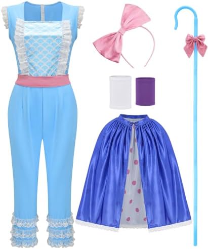 KaKaxi Group Halloween Costumes for Women 2026, Blue Jumpsuit Outfit