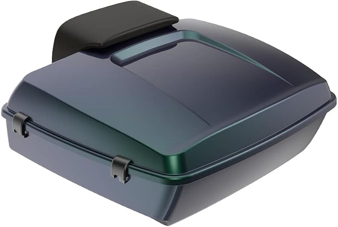 Advanblack Road Glide Tour Trunk Pack Snake Venom Chopped Tour Trunk Pack Backrest Pad for '97-'25 Harley Touring Road King Street Glide Electra Glide CVO models