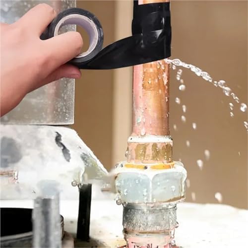 10 Roll 1 Inch X 10 FT Self-Fusing Silicone, Thickness 0.5mm Hose Repair Tape, Heavy Duty and Leak Proof Rubber Hose Tape, Pipe for Water(White)