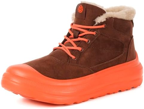Eagsouni Womens Snow Boots Suede Leather Winter Shoes