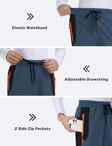MoFiz Boys Snow Ski Pants Fleece Waterproof Winter Outdoor Hiking Pants