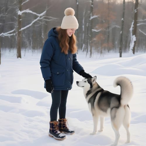 STQ Duck Boots for Women Waterproof Winter Boots Insulated Snow Boots