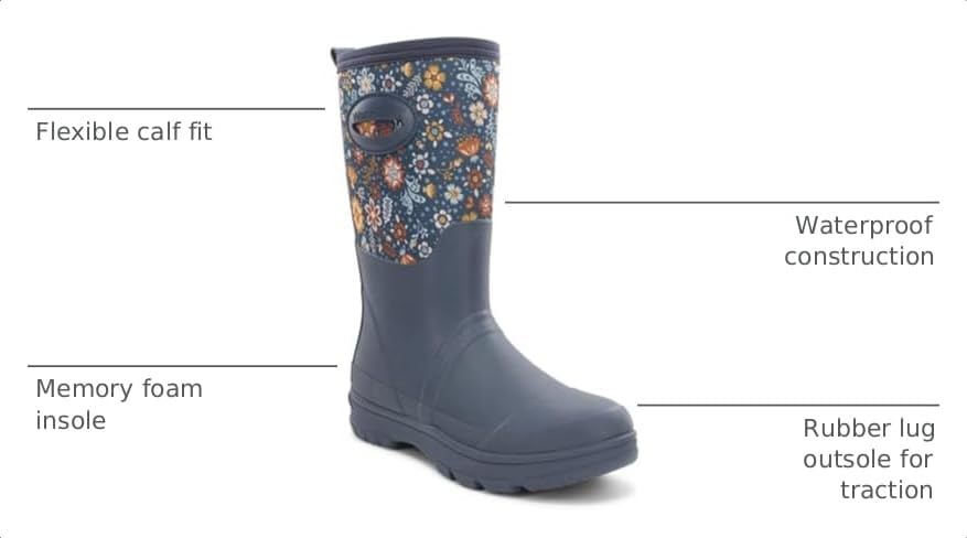 Western Chief Women's Waterproof Insulated Neoprene Mid Cold Weather Boot