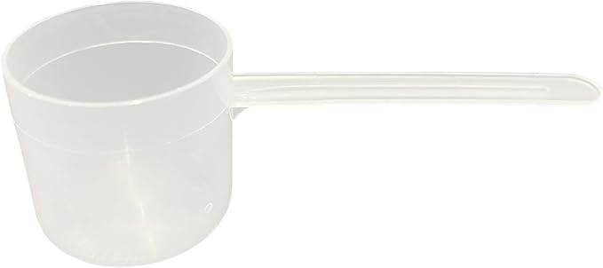 63 mL (63 CC | 2.13 Oz.) Long Handle Plastic Measuring Scoop for Coffee, Protein Powder, Pet Food, Spices, Grains, Dry Goods – Food-Grade BPA-Free (Pack of 5)
