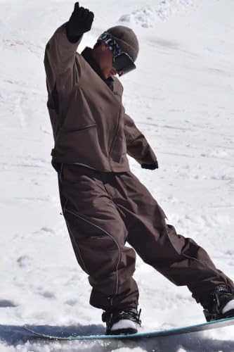 GSOU SNOW Mens Womens Baggy Ski Pants Snowboard Pants