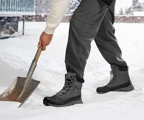 Coostar Winter Boots for Men Insulated Waterproof Snow Boots Cold Weather
