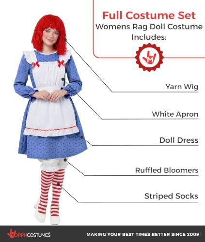 Morph Vintage Doll Costume Women, Halloween Costumes for Women