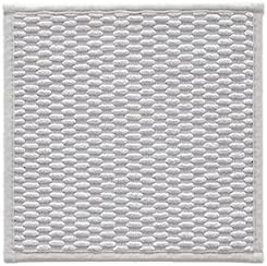TYUU Small Bathroom Rugs, Non Slip Washable Bath Rugs Super Absorbent Bathroom Rug Thin Quick Dry Low Pile Bath Mats, Light Grey 12"x12"