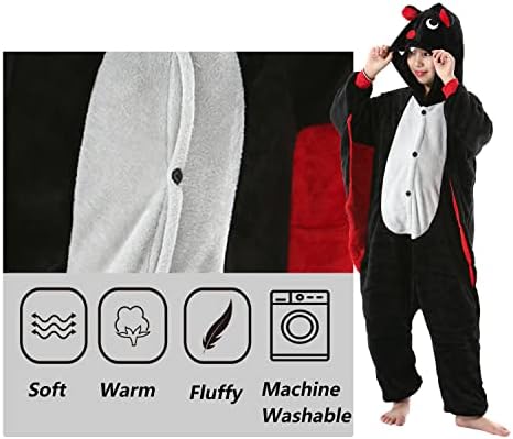 SimZoo Kids Animal Onesie Pajamas Halloween Costumes Cosplay 4-13Y