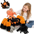 MorisMos Spider Stuffed Animal with 3 Baby Spiders Halloween Plush