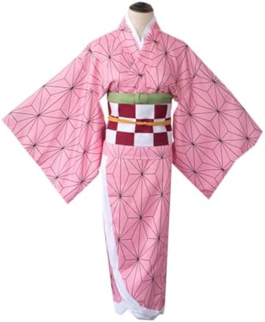 Kimonos Cosplay Costumes Adult Women Girls Anime Japanese Kimono Robe Halloween Outfit with Accessories