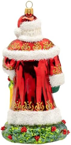 Miss Christmas 2026 Collection Santa Claus Blown Glass Christmas Tree Ornament (Hollyberry Santa)